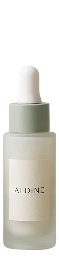Frosted glass dropper bottle of Dew serum
