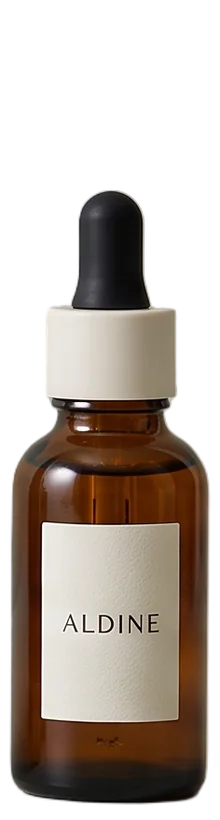 Amber glass dropper bottle of Face oil