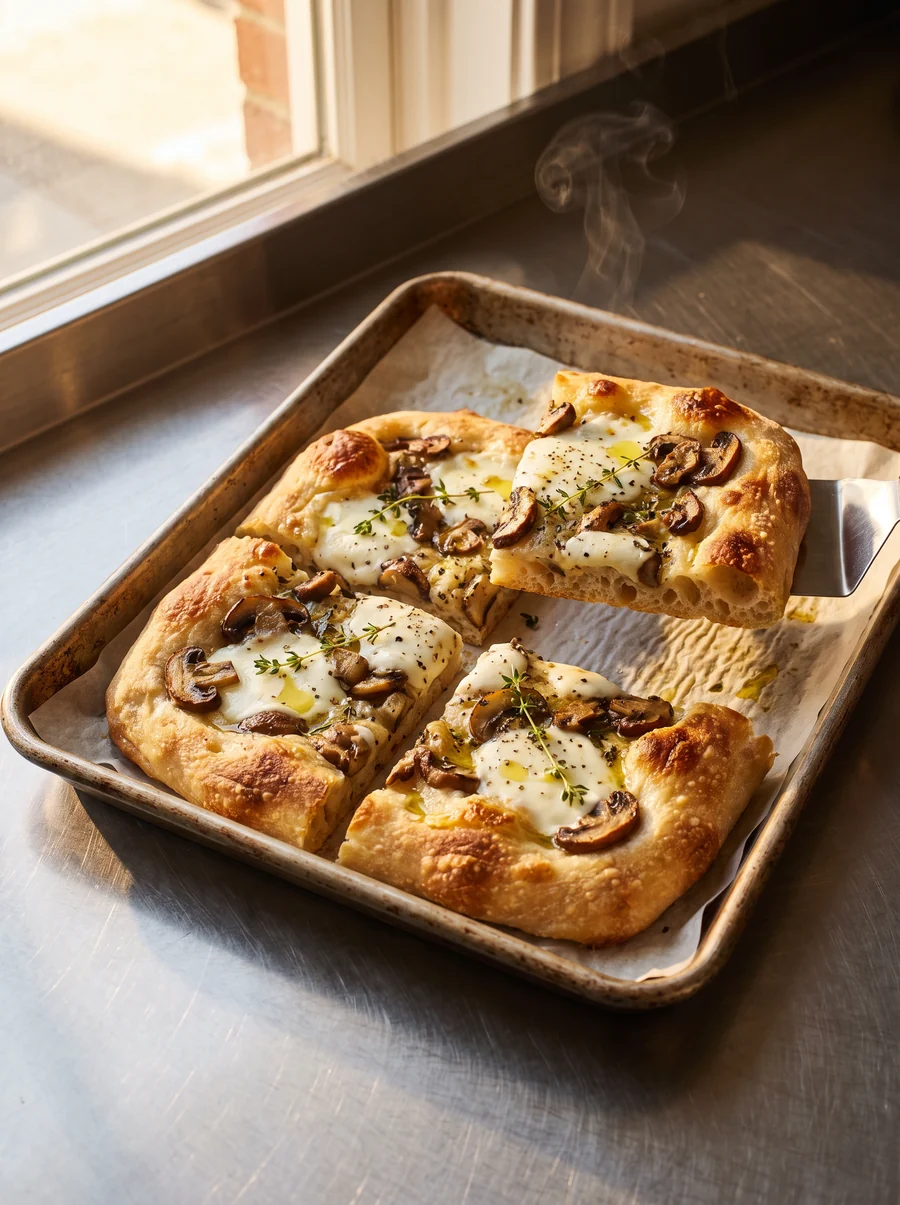 Funghi: Roast mushrooms, thyme, cream