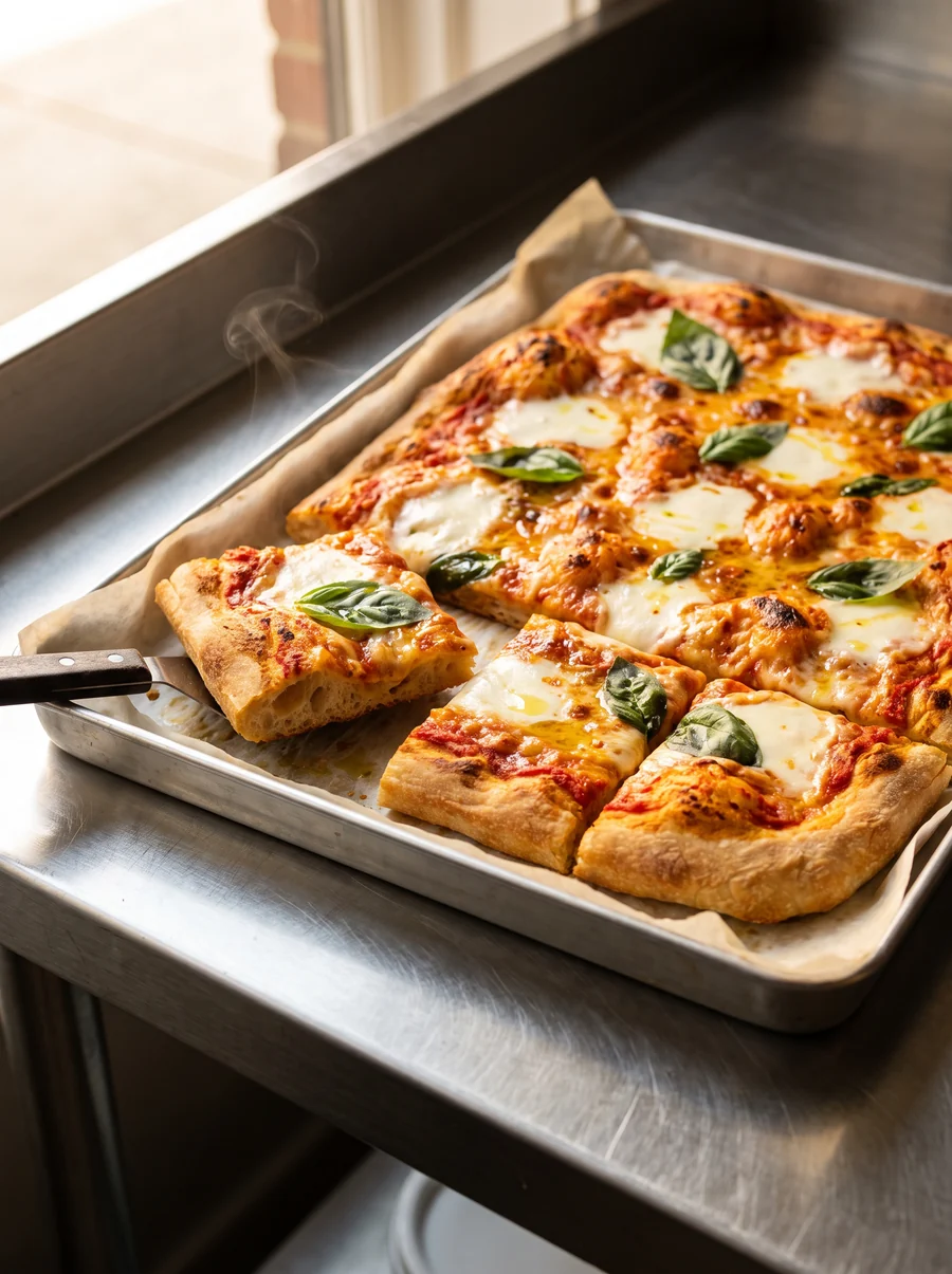 Margherita: Tomato, fior di latte, basil