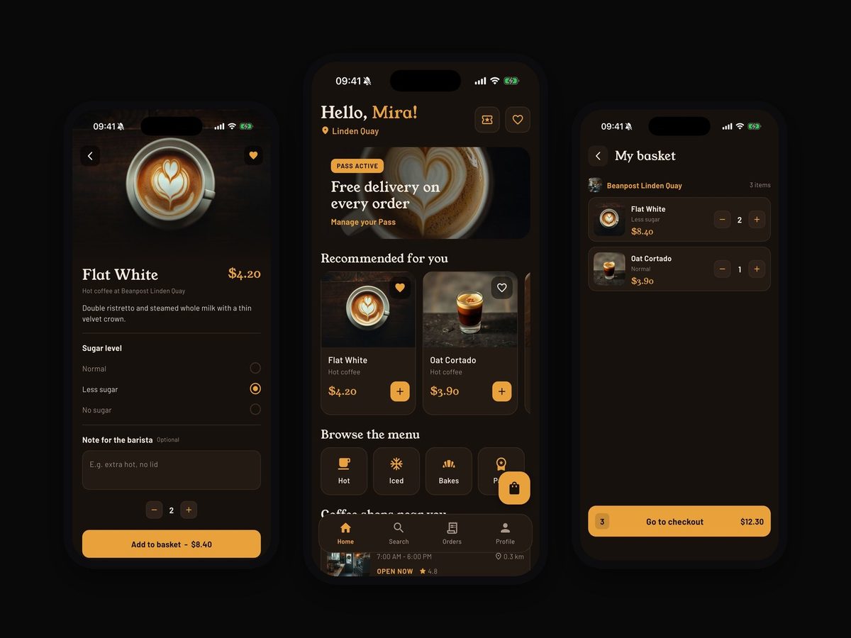Beanpost, Coffee ordering