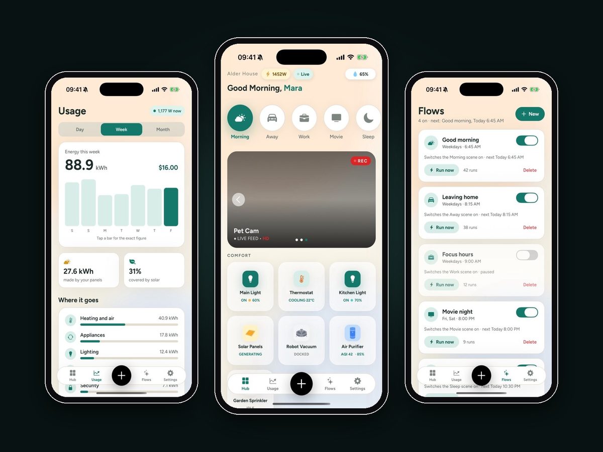 Nooklight, Smart home