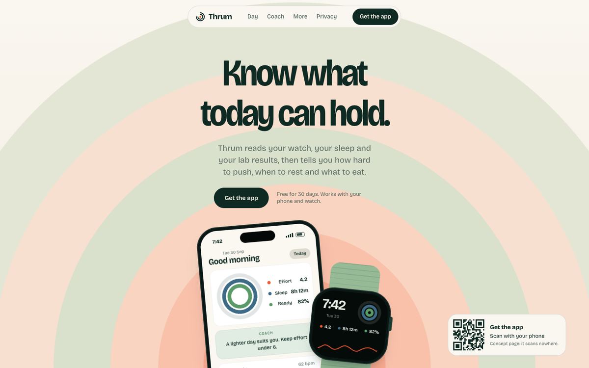 Thrum, Health app