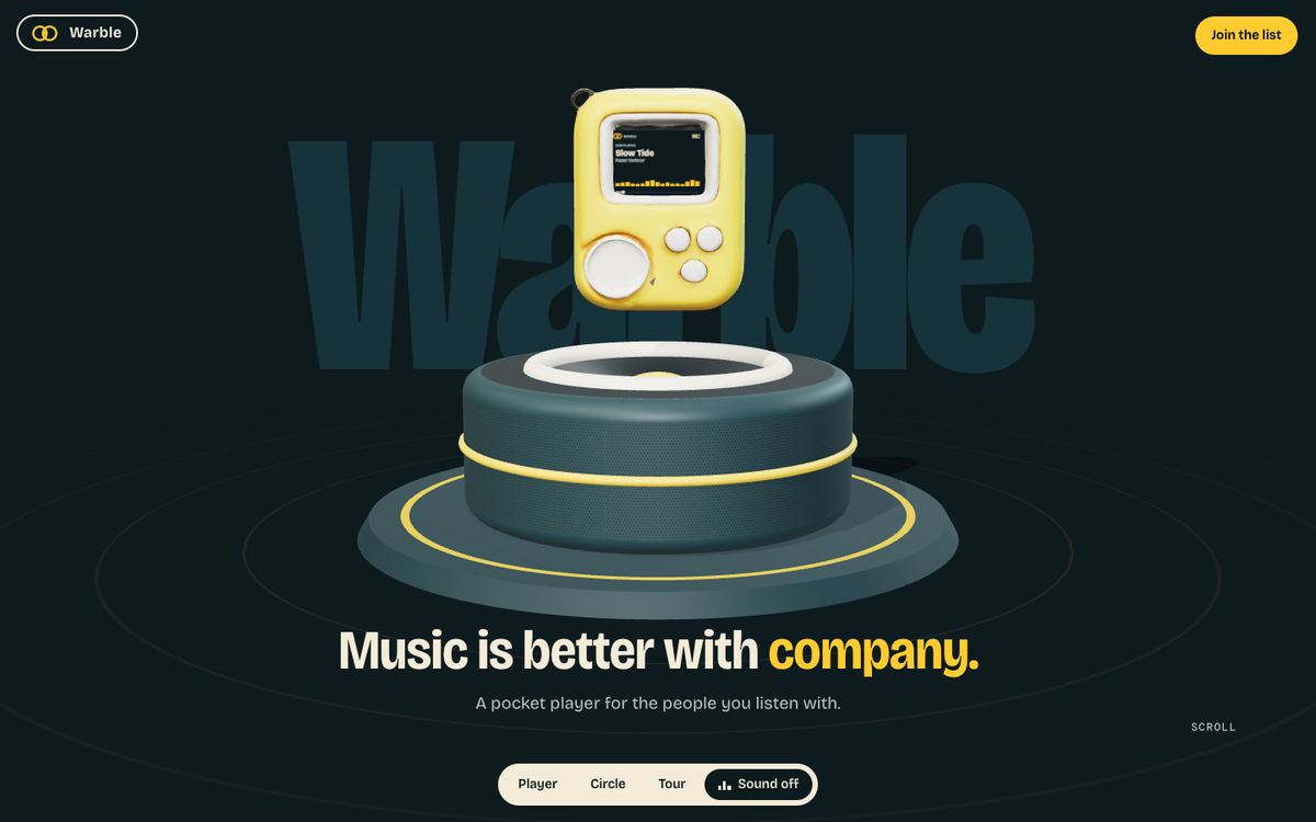 Warble, Music app