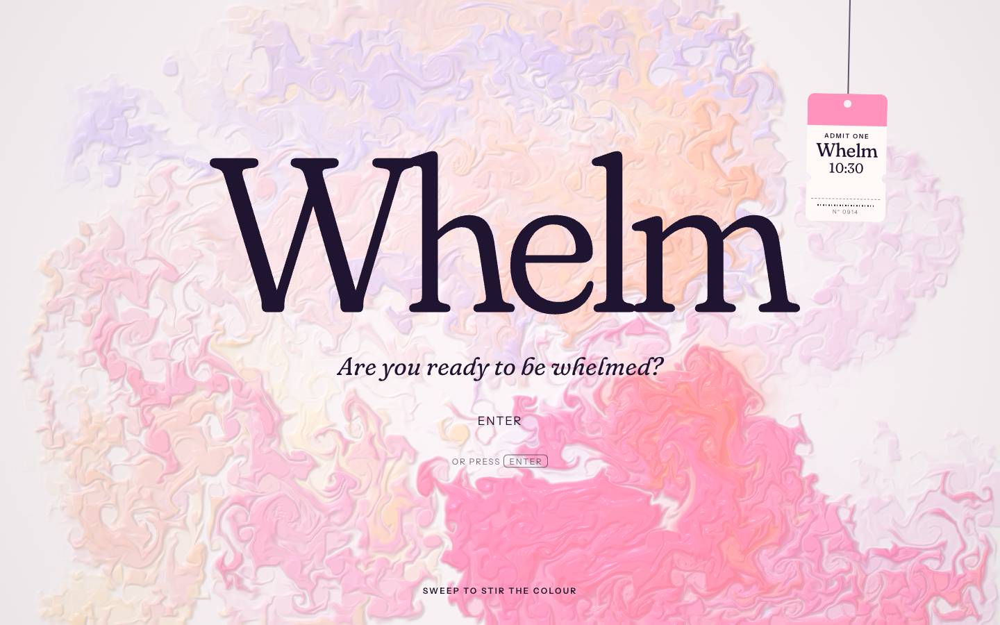 Whelm, Exhibition
